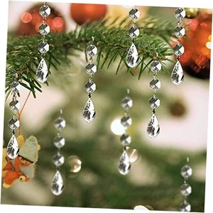 Addobbi Natalizi Decorazioni Albero Cristallo, 30pz Acrilico Trasparente da Appendere  - Foto 1 di 7