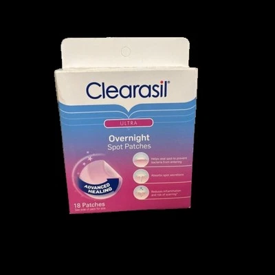 Clearasil Ultra Overnight Acne Spot Patches, 18 count EXMAY25 - Image 1 of 4