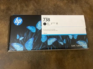 HP 738 300-ml Black DesignJet Ink Cartridge, 498N8A - Picture 1 of 8
