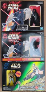 STAR WARS EP1 TRI-LOGO & US SITH SPEEDER & SPEEDER BIKE + LEIA CANADIAN E10 - Picture 1 of 6