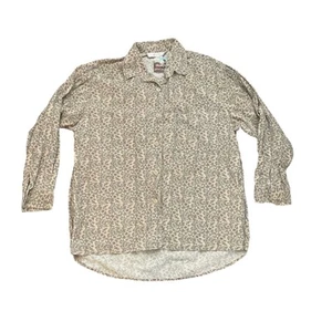 Camiseta de Colección The Limited Neutral Paisley Pana Abotonada Manga Larga Pequeña Años 90 - Imagen 1 de 4