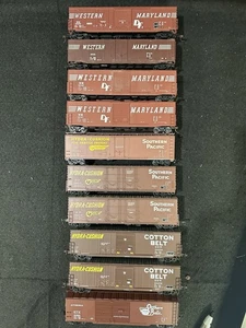 10 vagoni ferroviari assortiti Manufacturter (Southern Belle, Hydra-Cushion, Western) - Foto 1 di 3