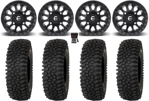 Fuel Vector 14" Wheels Black 27" Roctane ST Tires Can-Am Maverick X3 - Picture 1 of 4