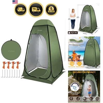 Outdoor Privacy Shelter Camping Tent Pop Up Shower Changing Room Waterproof - Image 1 of 4
