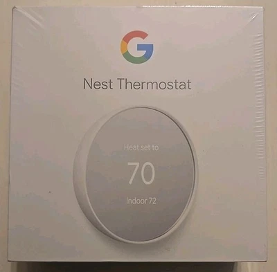 NEW! SEALED Google Nest Thermostat - Smart Programmable Wi-Fi Thermostat - Snow - Image 1 of 2