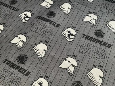 Хлопчатобумажная ткань STARWARS Troopers серая от Camelot ткань 42 дюйма x 36 дюймов 375 - Изображение 1 из 4