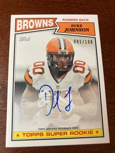 Duke Johnson Auto Topps Retro 2015 Autograph /100 - Picture 1 of 2