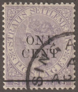 EDSROOM-21472 Straights Settlements 79 Used 1892 Queen Victoria CV$12.50 - Picture 1 of 2