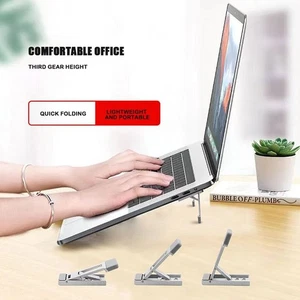 2pcs Portable Laptop Stand Adjustable Laptop Riser Foldable Computer Stand - Photo 1/10