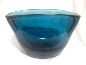Vintage Estate KOSTA BODA Blue Art Glass Vase/Bowl Signed and Numbered - Picture 1 of 7