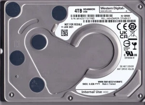 Disque dur USB-C WD40NMZM-59A8XS1 s/n : WX42D1 JUIN / 2021 Thaïlande 4 To 2,5" C10-19 - Photo 1/3