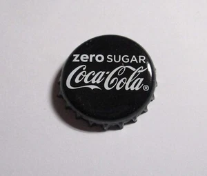 COCA-COLA ZERO Soda Bottle Cap Crown GERMANY Metal 2016 Black German Coke DE - Picture 1 of 11