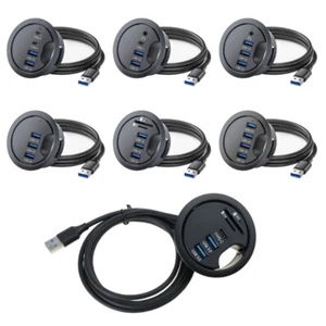 USB Hub Desk Grommet Dock Station Card Reader Dock Station for Desktop PC - Picture 1 of 23