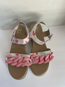 Yoki Damenschuhe Größe 10 Rosa Keilabsatz Plateau Sandalen Neuzustand - Bild 1 von 5