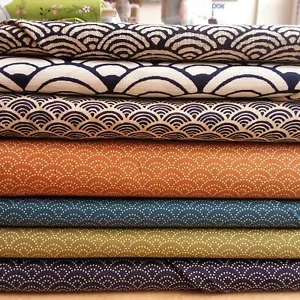 Tela de algodón japonés con diseño de onda Sevenberry 100 % algodón 44" de ancho por pregunta original - Imagen 1 de 49
