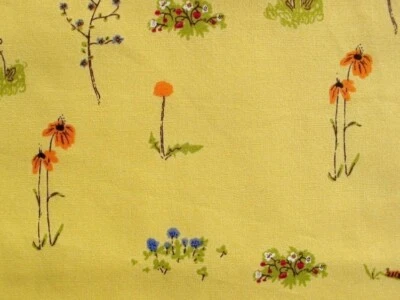 Heather Ross-West Hill Collection-Wildflowers in Yellow (15x22") OOP-RARE - Image 1 of 2