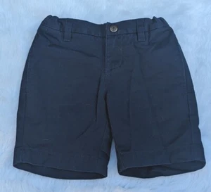 Lands End Girls Navy Uniform School Short Adjustable Waist Sz 4-5  - Picture 1 of 4