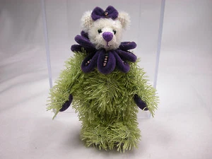 World of Miniature Bears #1073 By Theresa Yang 3.5" German Violet - Picture 1 of 8