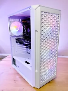 White Gaming PC intel i7-4770 16gb Ram - Nvidia GTX 1650 4gb -  1TB SSD WIFI W10 - Picture 1 of 5