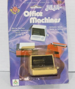 Vintage Miniature Wind Up Toy Computer Office Diorama dollhouse NIP - Picture 1 of 3