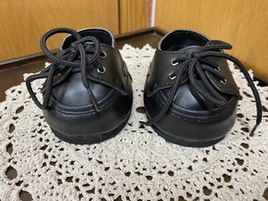 Zapatos elegantes Build A Bear ~ niño ~ negros con cordones ~ RETIRADOS - Imagen 1 de 10