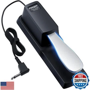 Sustain Pedal Universal Foot Damper for Digital Electronic Piano Keyboard, Fl - Picture 1 of 5