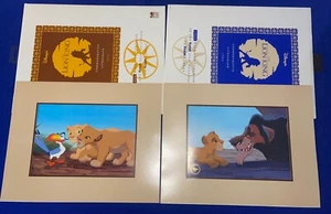 (2) LITOGRAFÍA CONMEMORATIVA Kodak película Rey León Walt Disney 1994 de colección 11x14 pulgadas - Imagen 1 de 1