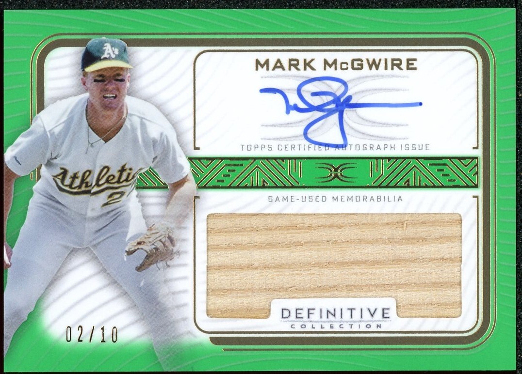 Mark McGwire Autograph Baseball Cards for sale | eBay