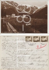 OROPA SANTUARIO - INGRESSO E TRAM - FERROVIA (BIELLA) 1938 - Picture 1 of 1