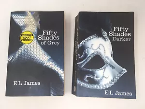 Fifty Shades of Grey & Fifty Shades Darker by E L James PB - Picture 1 of 4