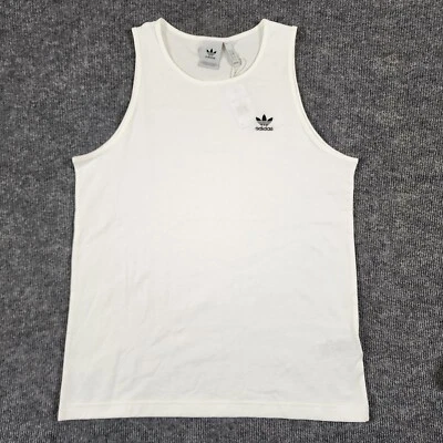 Nueva Camiseta sin Mangas Adidas Essentials Blanco Trifolio Para Hombres Talla M JF6601 Camisa Muscular Foto 1 de 4