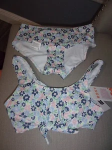 Roxy Girl's 2pc Piece Dreamer Bralette Swimsuit Size 7 MSRP $50 - Picture 1 of 2