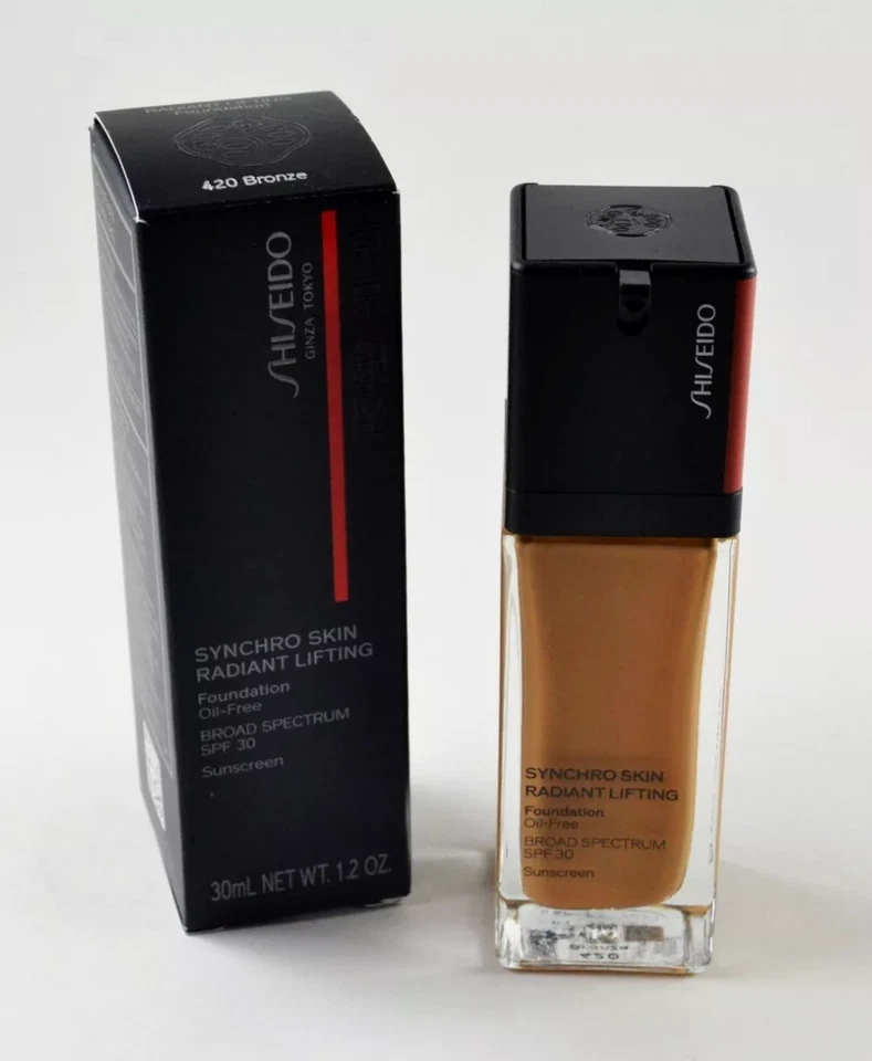 Shiseido Synchro Skin Radiant Lifting Oil-Free SPF30 Foundation #420 BRONZE - Image 1 of 1