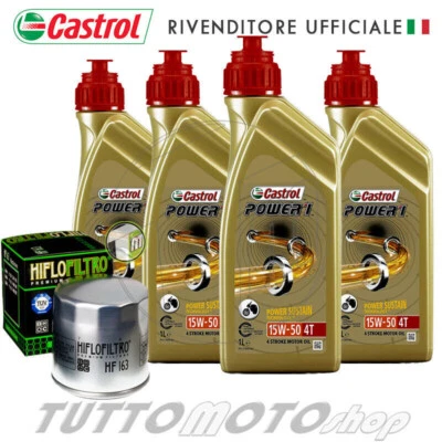 CASTROL - HIFLO Tagliando BMW K 1200 LT 1999 2000 / Kit Olio Castrol Power1 15W50 + Filtro K1200