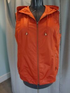Zenergy by Chico’s Women's Zip Up Vest Burnt Orange Size 2