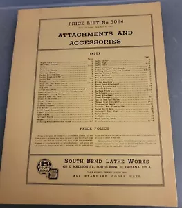 Südbiegedrehmaschine funktioniert, Preisliste Nr. 5084, Anbauteile und Zubehör 1950 - Bild 1 von 4