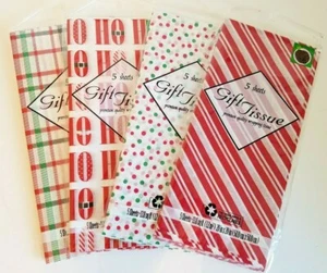 Menge 4 Weihnachtsgeschenk Seidenpapier 20 Zoll x 20 Zoll (insgesamt 20) - Bild 1 von 5