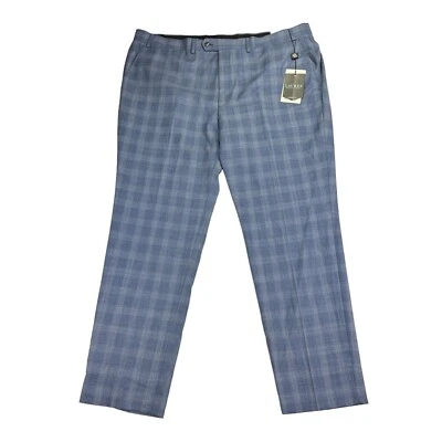 Lauren Ralph Lauren Mens UltraFlex Edgewood Classic Fit Plaid Pants Blue 44x32 - Image 1 of 4