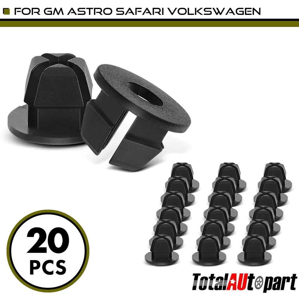 20 piezas clips de retención para GM Astro Safari Volkswagen orificios de 3,6 mm de diámetro nailon Foto 1 de 4