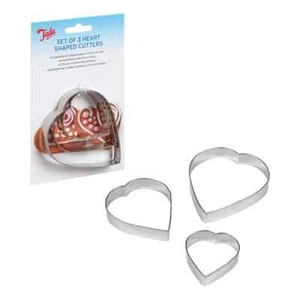 TALA SET OF 3 HEARTSHAPED COOKIE CUTTERS - Picture 1 of 5