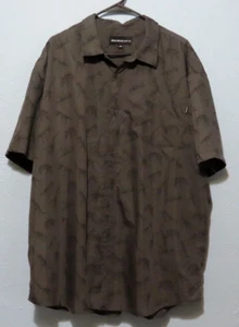 Molokai Surf Co Men's 3XL Dinosaur Skeletons Bones Gray Button Up Hawaiian Shirt - Picture 1 of 8