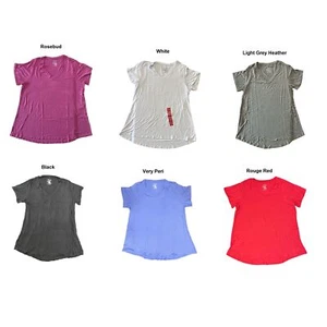 Hue Women's Short Sleeve Hi-Lo Perfect Legging Tagless Tee - Picture 1 of 8