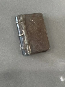Vintage Sterling Silver Book Shaped Pill Trinket Box 1.5” - Picture 1 of 7