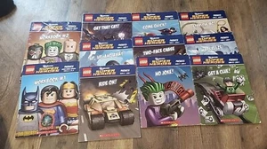 Lego DC Universe Super Heros Phonics Books Lot 2 Workbooks Scholastic No Joke  - Picture 1 of 9