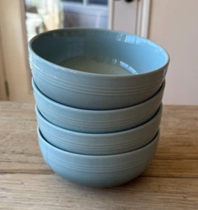 Le Creuset Stoneware Set of4 26oz San Francisco Soup Cereal Bowls Sea Salt NEW - Picture 1 of 5