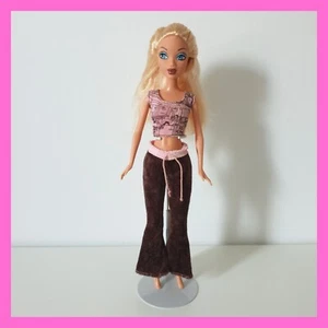 My Scene Teen Tees T-Shirts Barbie Doll 2006 Brown Velvet Pants Pink Top Fashion - Picture 1 of 13