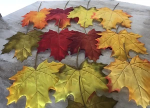 Fall Autumn Harvest Wreath LG Leaves Thanksgiving Accessory Table Accent Holiday - Picture 1 of 4