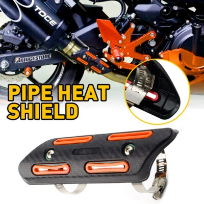 Capa protetora protetor térmico tubo laranja para Suzuki Kawasaki Honda Yamaha - Imagem 1 de 4