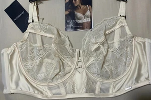 Bustier-BH mit Bügel AUTOGRAMM GRAFIK BLUMENSPITZE & SATIN CREME 32A von M&S - Bild 1 von 11