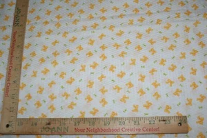 White Background Golden Yellow Bows Textured Fabric 1 Yd x 58"W Fast Shipping - Picture 1 of 3